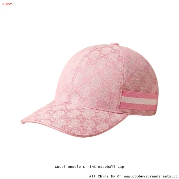 Gucci Double G Pink Baseball Cap