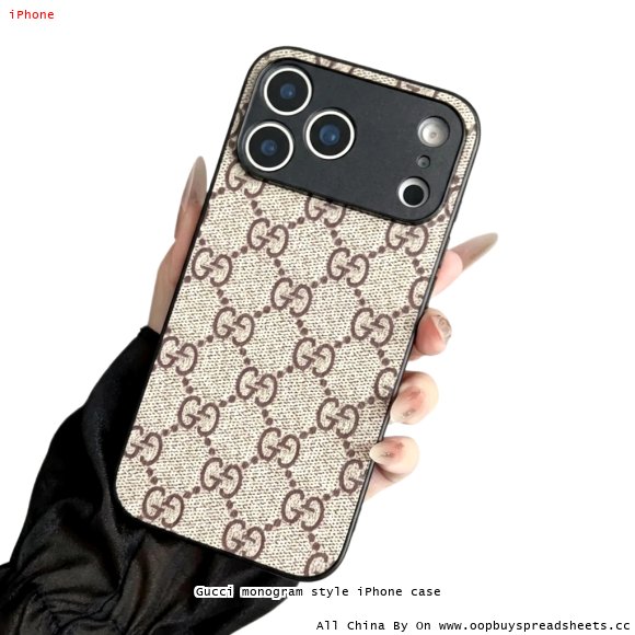 Gucci monogram style iPhone case