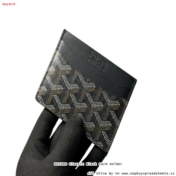 GOYARD Classic Black Card Holder