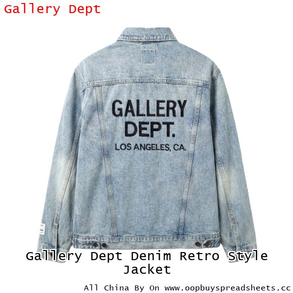 Gallery Dept Denim Retro Style Jacket