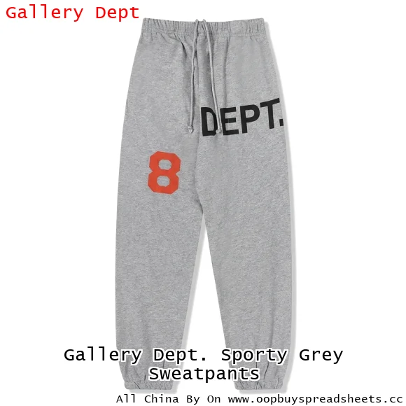 Gallery Dept. Sporty Grey Sweatpants