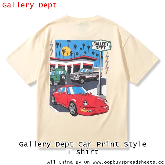 Gallery Dept Car Print Style T-shirt