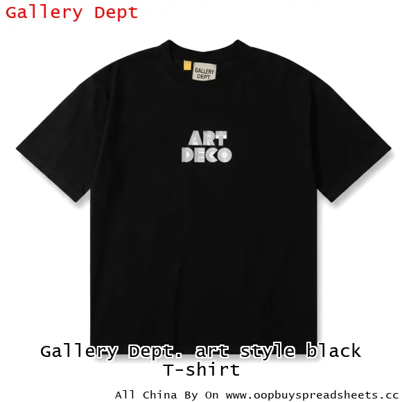 Gallery Dept. art style black T-shirt