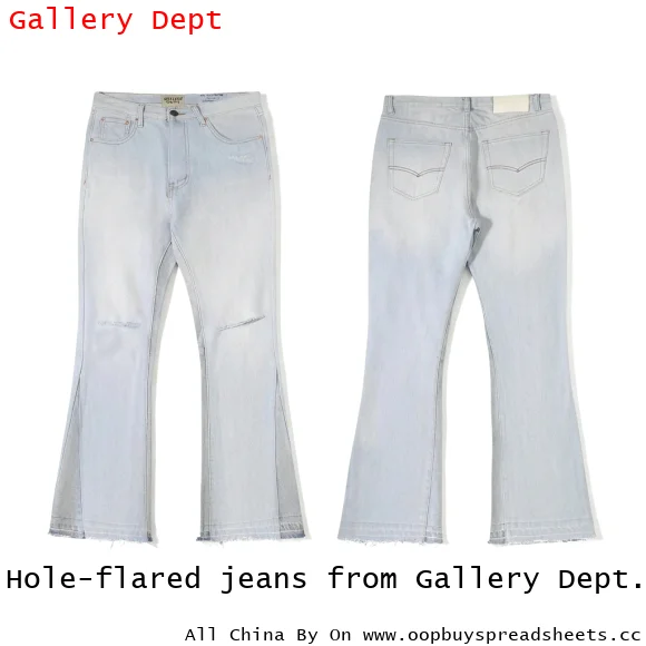 Hole-flared jeans from Gallery Dept.
