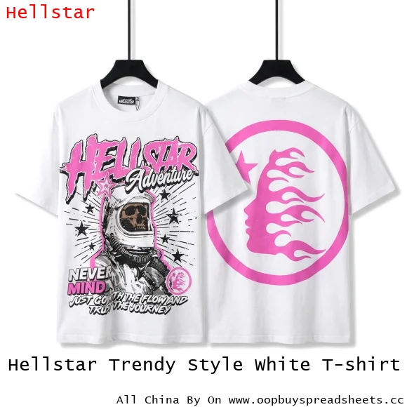 Hellstar Trendy Style White T-shirt