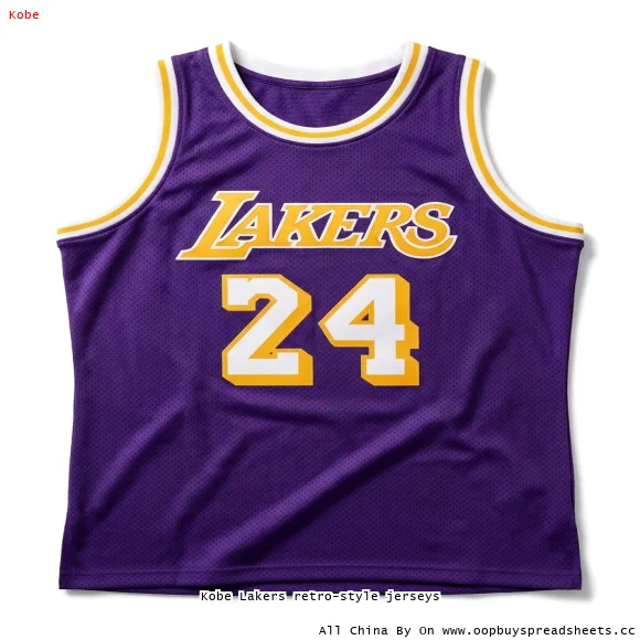 Kobe Lakers retro-style jerseys