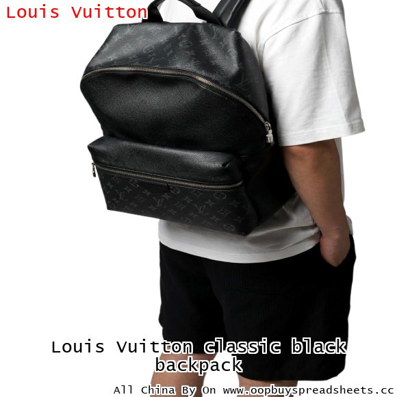 Louis Vuitton classic black backpack