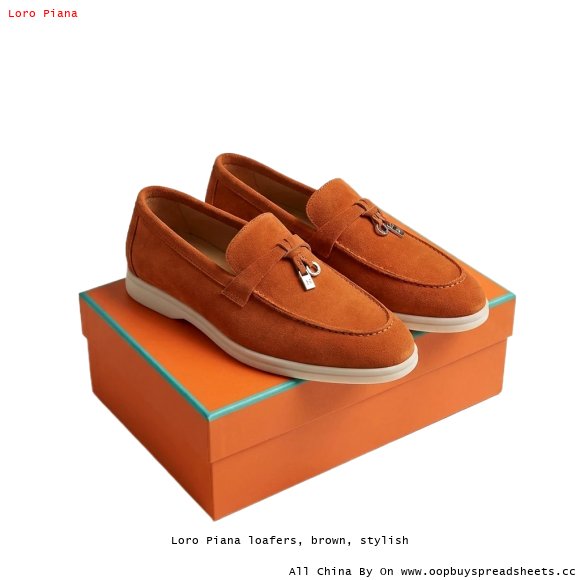 Loro Piana loafers, brown, stylish