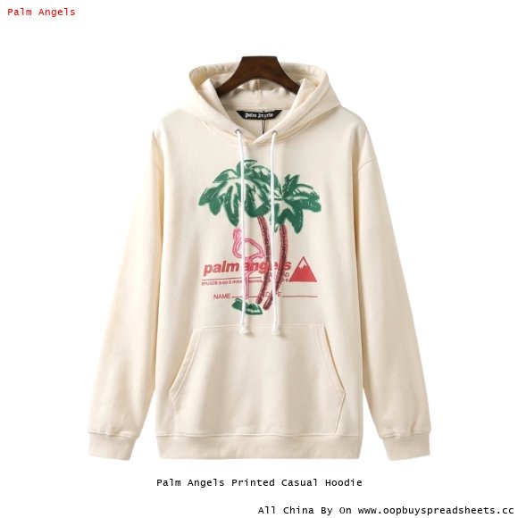 Palm Angels Printed Casual Hoodie