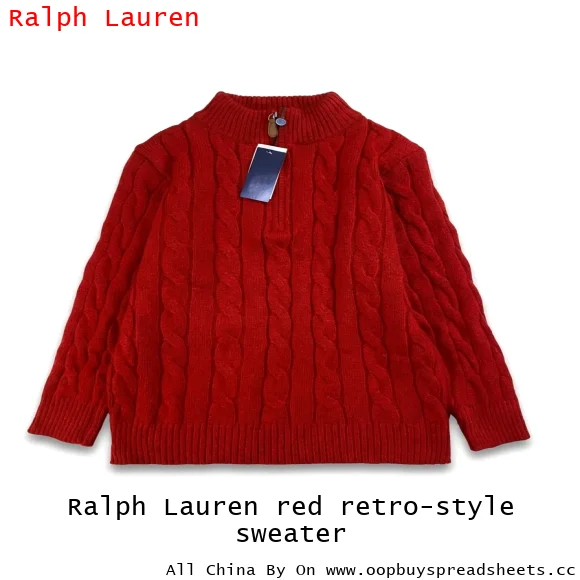 Ralph Lauren red retro-style sweater