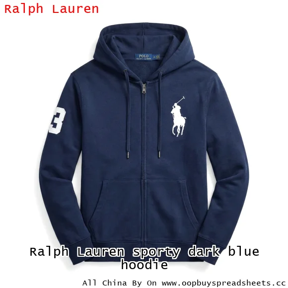 Ralph Lauren sporty dark blue hoodie