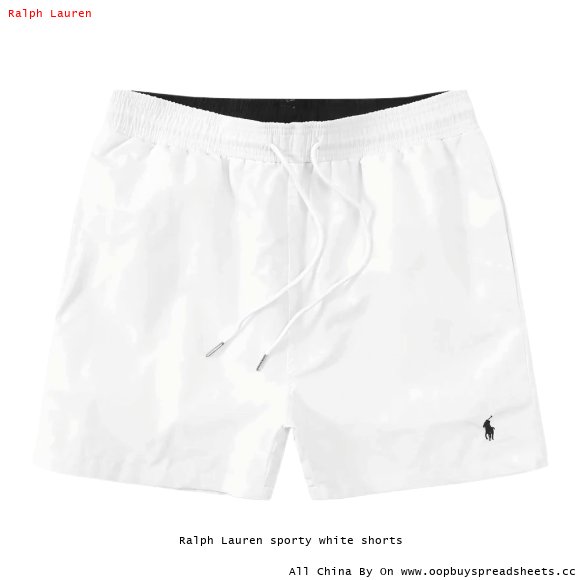 Ralph Lauren sporty white shorts
