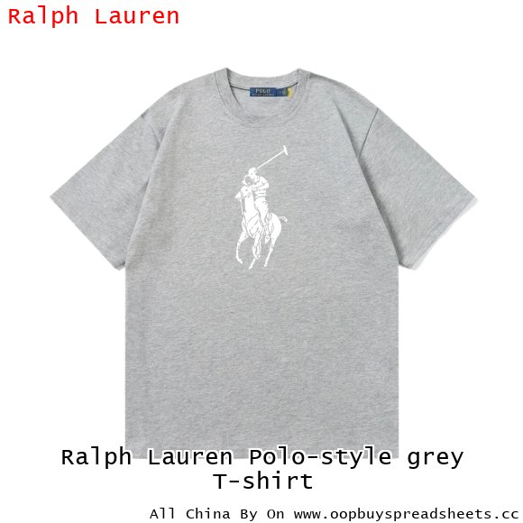 Ralph Lauren Polo-style grey T-shirt
