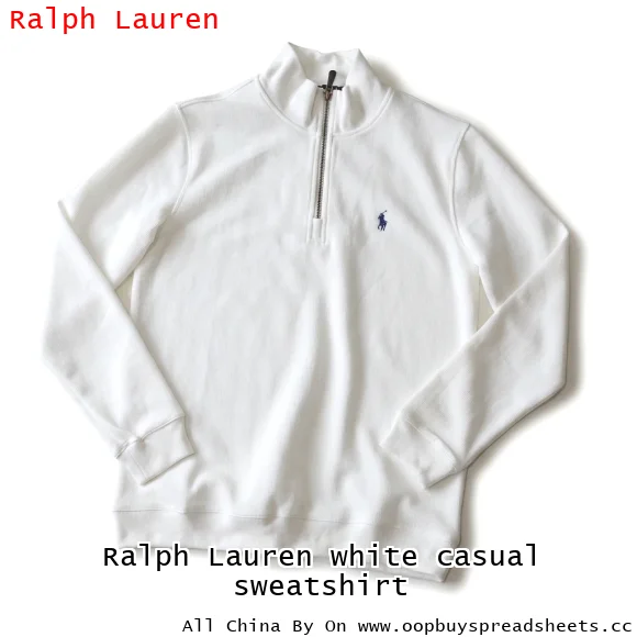 Ralph Lauren white casual sweatshirt