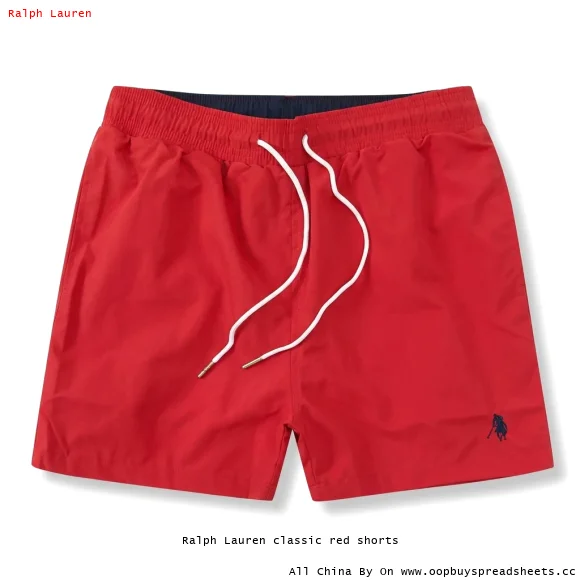 Ralph Lauren classic red shorts