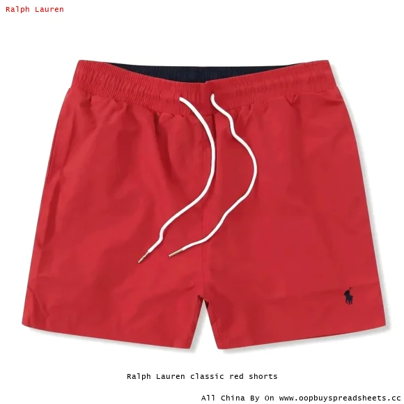 Ralph Lauren classic red shorts