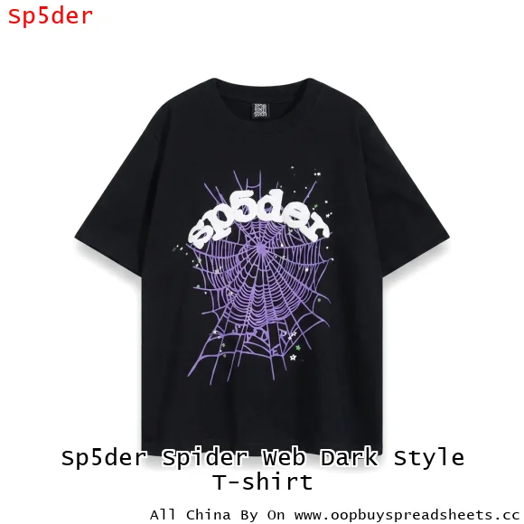 Sp5der Spider Web Dark Style T-shirt