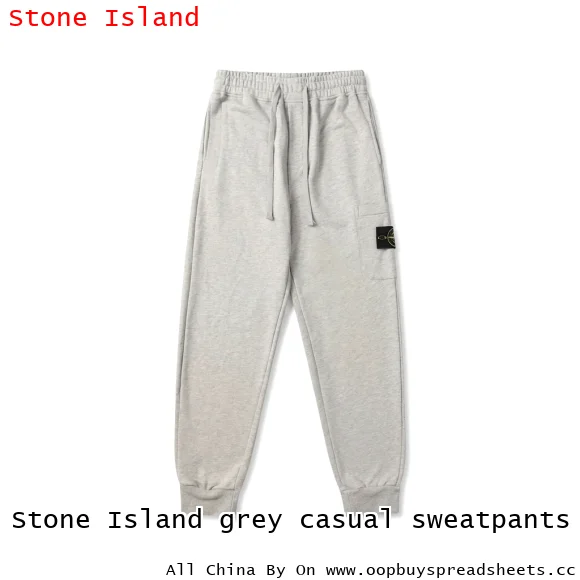 Stone Island grey casual sweatpants