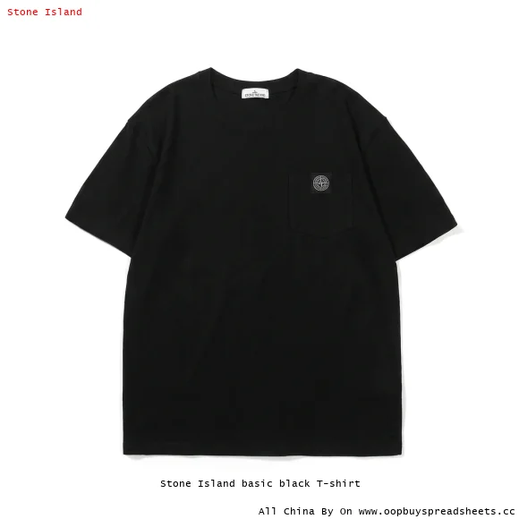 Stone Island basic black T-shirt