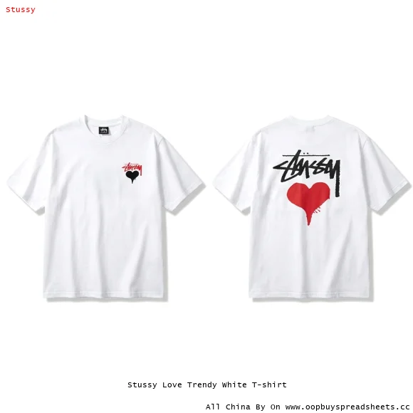 Stussy Love Trendy White T-shirt
