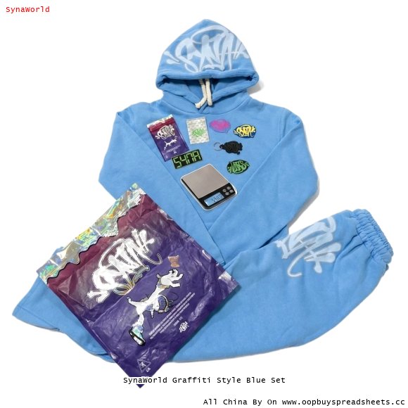 SynaWorld Graffiti Style Blue Set
