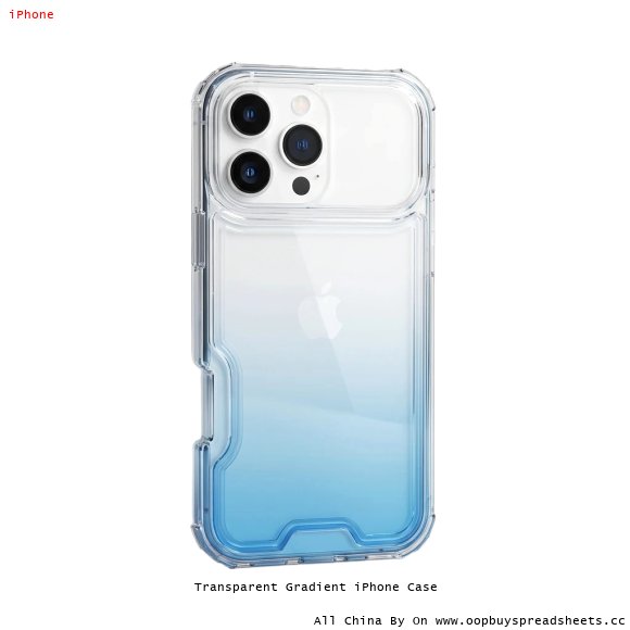 Transparent Gradient iPhone Case