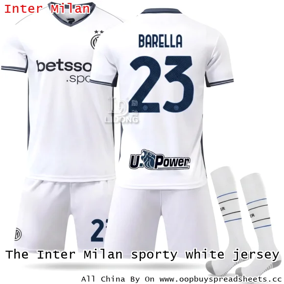 The Inter Milan sporty white jersey