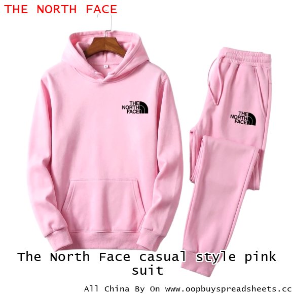 The North Face casual style pink suit