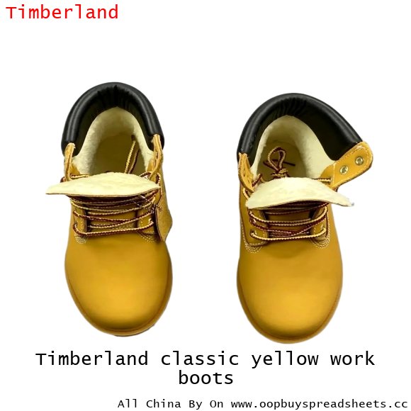 Timberland classic yellow work boots