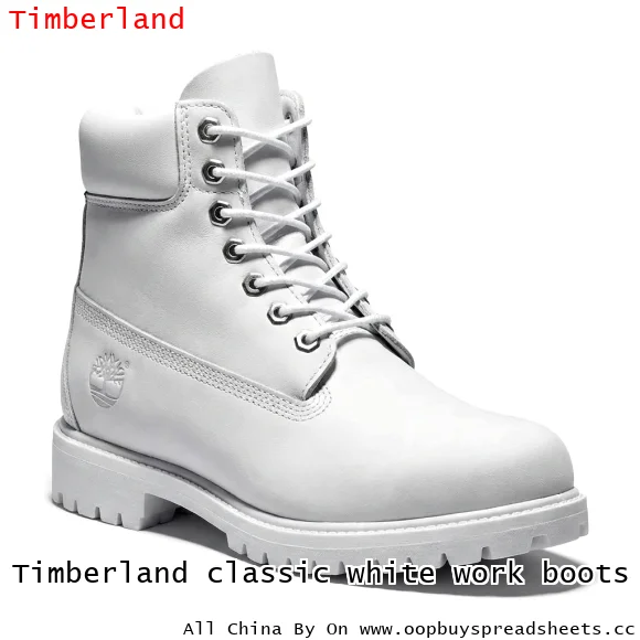 Timberland classic white work boots