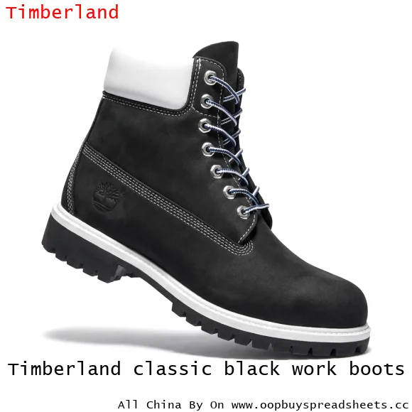 Timberland classic black work boots