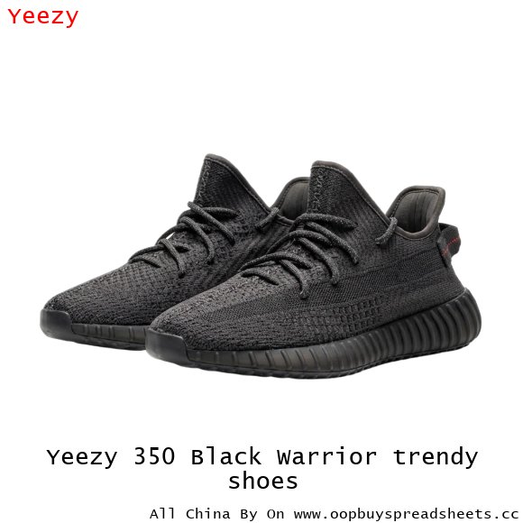 Yeezy 350 Black Warrior trendy shoes