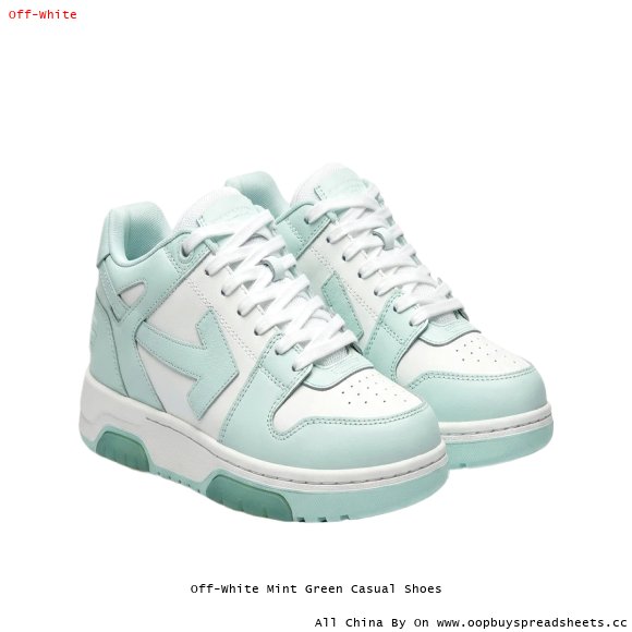 Off-White Mint Green Casual Shoes