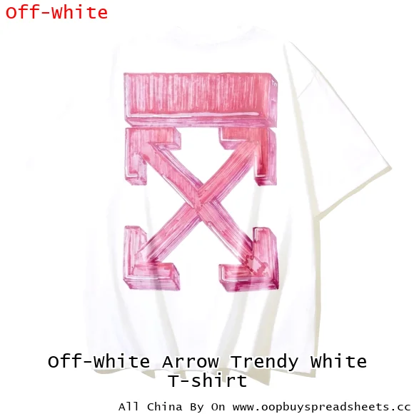 Off-White Arrow Trendy White T-shirt