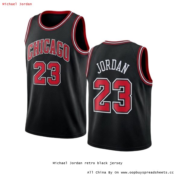 Michael Jordan retro black jersey