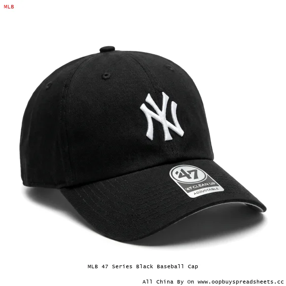 MLB 47 Series Black Baseball Cap