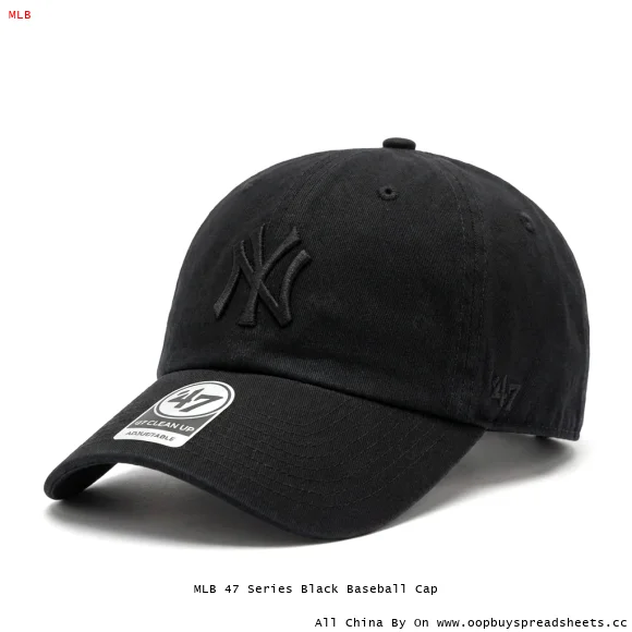 MLB 47 Series Black Baseball Cap