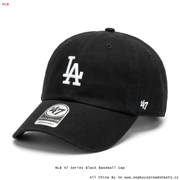 MLB 47 Series Black Baseball Cap