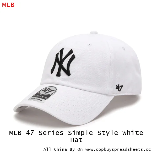 MLB 47 Series Simple Style White Hat