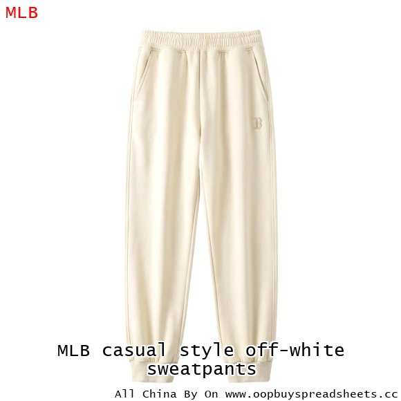 MLB casual style off-white sweatpants