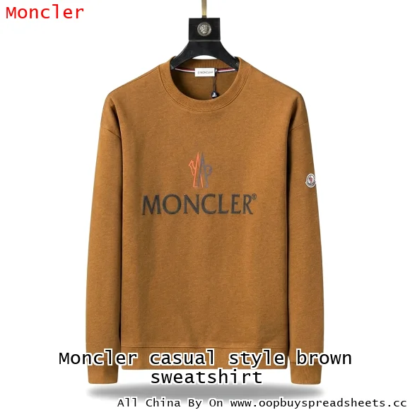 Moncler casual style brown sweatshirt