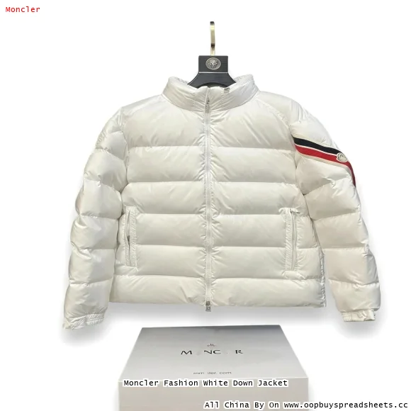 Moncler Fashion White Down Jacket