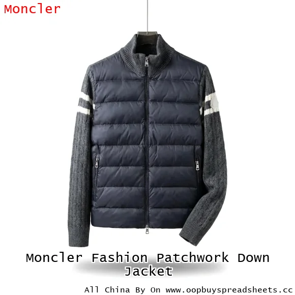 Moncler Fashion Patchwork Down Jacket
