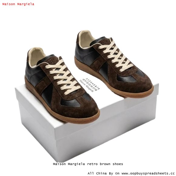 Maison Margiela retro brown shoes