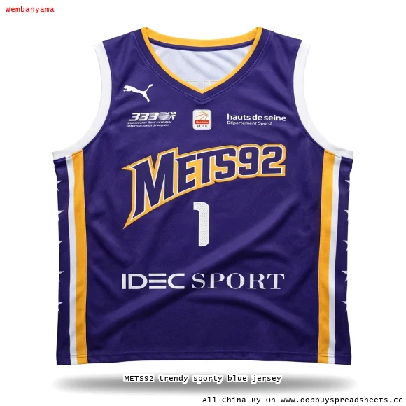 METS92 trendy sporty blue jersey