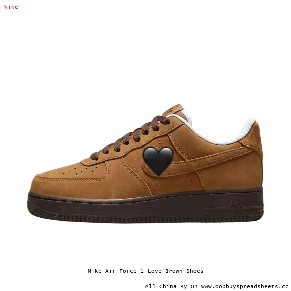 Nike Air Force 1 Love Brown Shoes