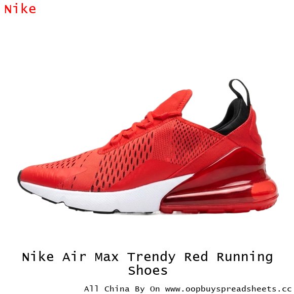 Nike Air Max Trendy Red Running Shoes