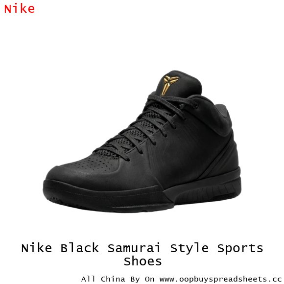 Nike Black Samurai Style Sports Shoes