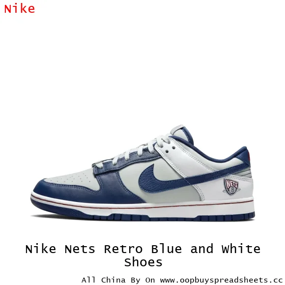 Nike Nets Retro Blue and White Shoes