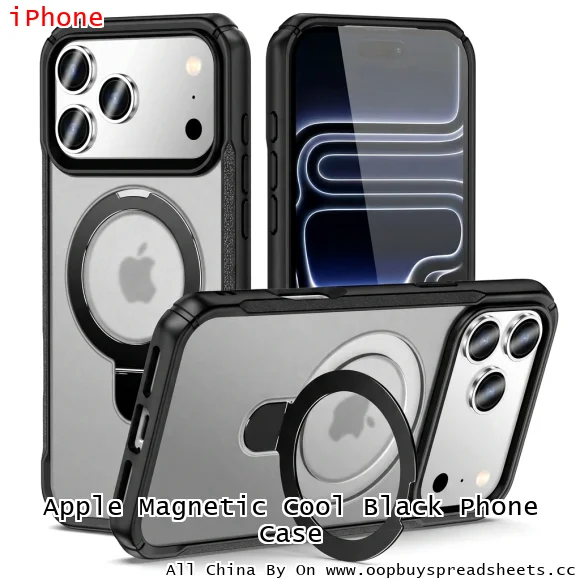 Apple Magnetic Cool Black Phone Case